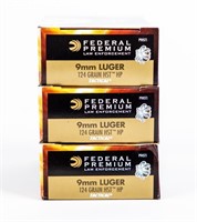 Ammo 150 Rds 9mm Luger Federal HST