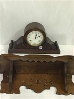 Made in USA Keywind Mantle Clock w/ Key