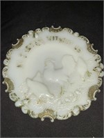 ANTIQUE MILK-GLASS NO EASTER WITHOUT US 6 “