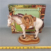 Bridaled Horse Sculpture 11"