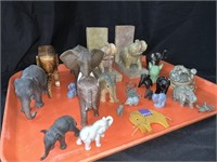 COLLECTION OF MISC ELEPHANT DECOR