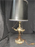 20 “ OLD WORLD STYLE LAMP W/ BLACK SHADE