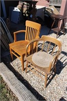Oak side chairs