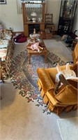 Sculpted fringed room rug 11 “4 “ x16 “1”