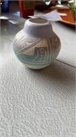 Native signed pottery