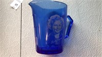 Shirley Temple Cobalt milk pitcher 4in h