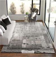 Icon Rug Collection, Doma Gray 5.3 x 7