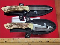2 Mossy Oak knife knives with nylon sheaths