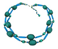 Vintage Netted Bead Necklace
