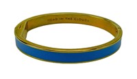 Kate Spade Blue Enamel Idiom Bracelet