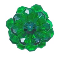 Vintage Green Acrylic Petal Brooch