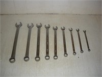 Snap-On Combination Wrenches 3/8 - 7/8