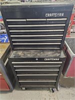 Rolling Craftsman Tool Box with tools