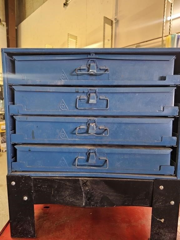 4 drawer metal organizer cabinet