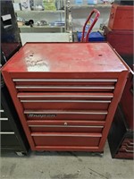 Rolling Snap On tool box with a few tools