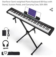 NEW Piano Keyboard 88 Keys w/ Stand, Sustain