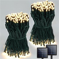 2-Pack 170FT Solar String Lights