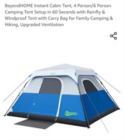 NEW 6 Person Camping Tent, Sky Blue