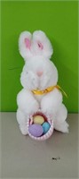 Easter Bunny with basket of eggs