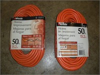 (2) NEW 50ft Extension Cords