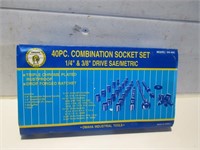 40 PC. COMBINATION SOCKET SET