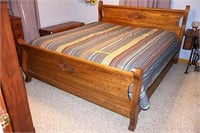 King size bed; frame measures approx. 78 1/4 in W