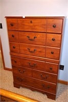 Chest of drawers; appears to be partially