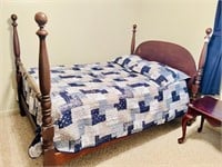 Vintage Full size bed; some scratches & wear on