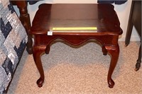 Side table; slight damage to finish, see photos;