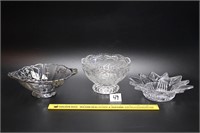 Group lot of clear glassware including a possibly