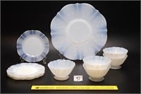 Group lot of MacBeth Evans depression glass in