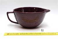 Ceramic batter bowl by Tastefully Simple;