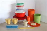 Group lot of Tupperware; some vintage  Located in