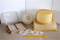 Group lot of vintage Tupperware including an egg