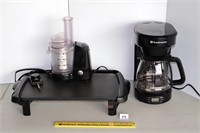 (3) Kitchen appliances including a Toastmaster