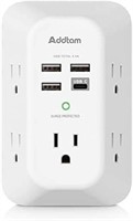 USB Wall Charger, Power Strip with 5 Outlet