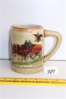 Budweiser Collectible Holiday Stein; 1980