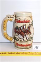 Budweiser Collectible Holiday Stein; 1983