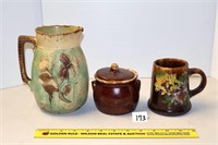 Group lot including vintage 7-inch stoneware