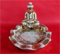 Small Gold Tone Buddha Dish