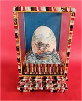 Asian Hand Painted Egg in Display Box