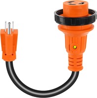 NEW $30 RV Power Adapter Cord (15 Amp to 30 Amp)
