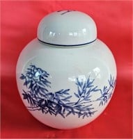 6" Blue and White Ginger Jar