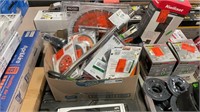 1 Box, Assorted Saw Blades, Grinding Blades, &