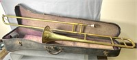 Vintage Trombone w/Case Nice Early Playable