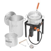 1 LOCO 30 Qt. Boil Fry Steam Kit, Stainless LOCO