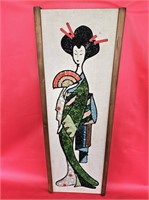 MCM Geisha Girl Gravel Art 24" Tall