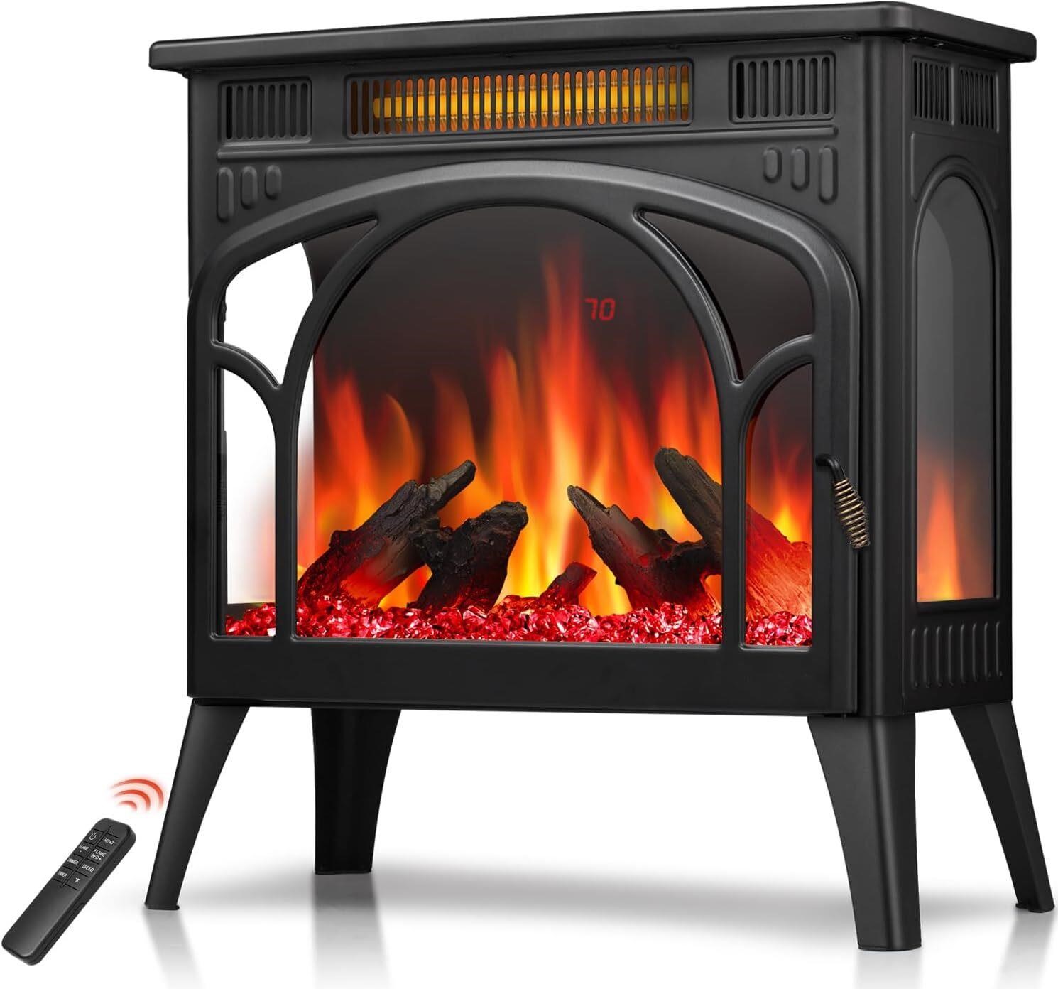 R.W.FLAME Electric Fireplace  25 Infrared Stove