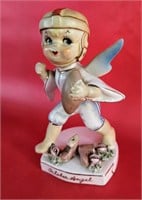 Lefton October Angel Football Player Figure 4 1/2"