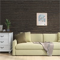 Brown Grasscloth Wallpaper 20.5 X 394